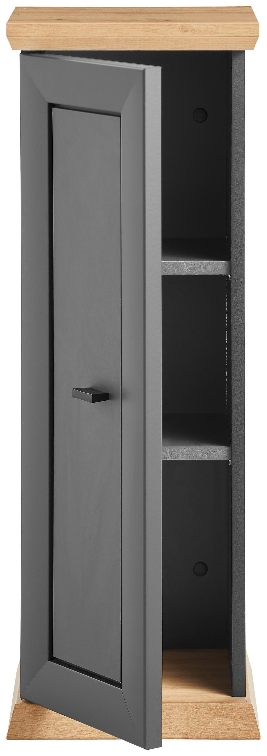 BLUMENSTÄNDER Holzwerkstoff - Anthrazit/Eiche Artisan, LIFESTYLE, Holzwerkstoff (30/30/85cm) - Hom`in