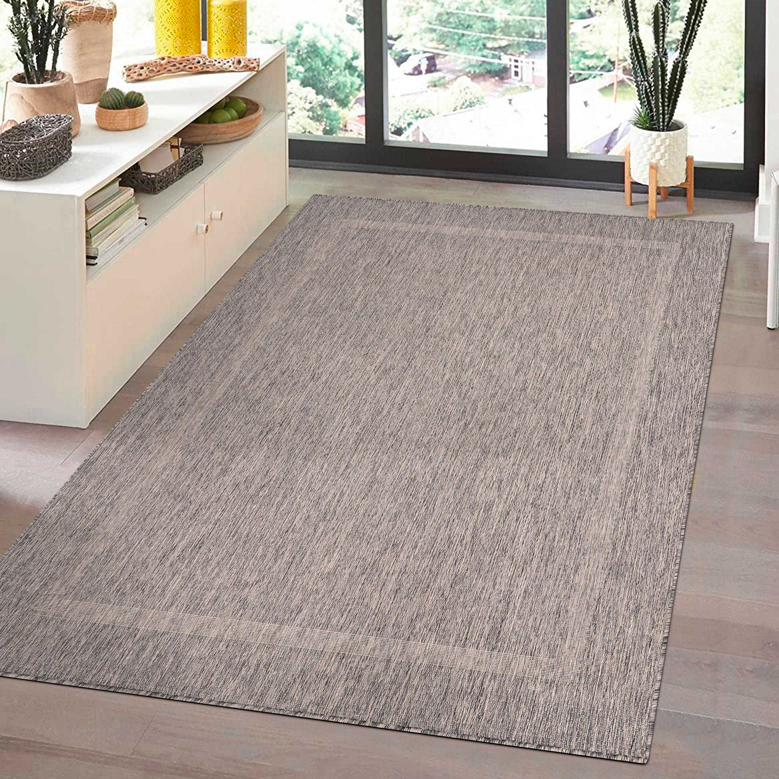 FLACHWEBETEPPICH 280/370 cm Relax Grau  - Grau, Basics, Textil (280/370cm) - Novel