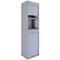 AKTENSCHRANK 50/186/40 cm  - Grau, Modern, Holzwerkstoff/Kunststoff (50/186/40cm) - MID.YOU