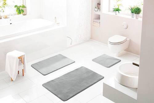 BIDET-VORLEGER Grau 50/60 cm  - Grau, Basics, Kunststoff/Textil (50/60cm) - Grund