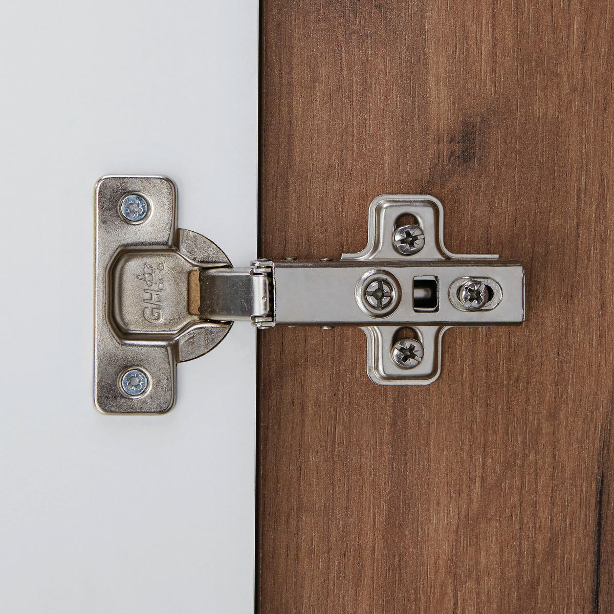 VITRINA, barve hrasta, bela - barve kroma/barve hrasta, Design, umetna masa/steklo (95/155,9/37,1cm) - Xora