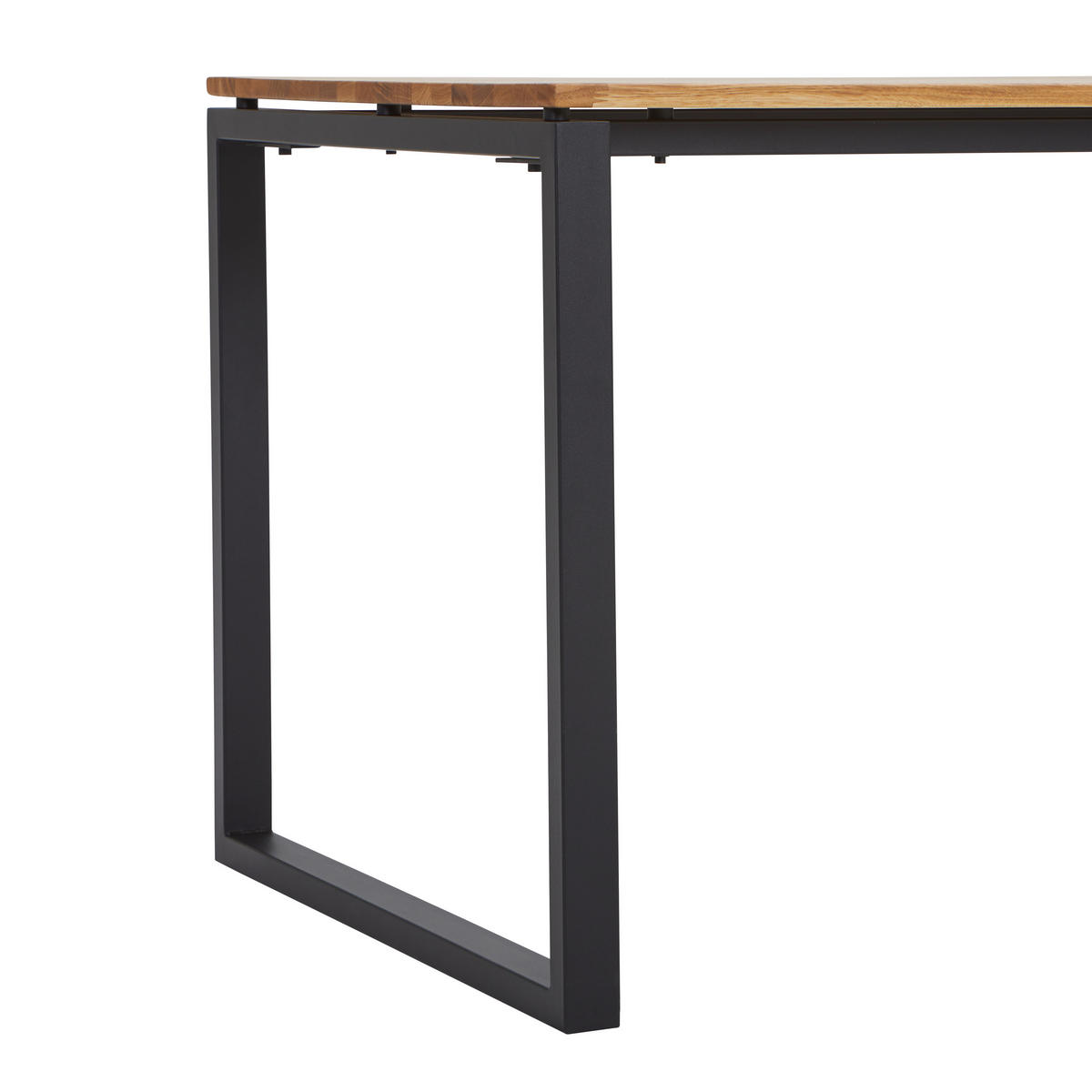 SCHREIBTISCH 140/80/75 cm  in Schwarz, Eichefarben  - Eichefarben/Schwarz, Natur, Holz/Metall (140/80/75cm) - Livetastic