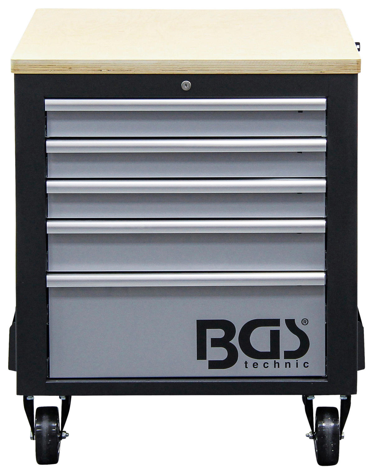 WERKSTATTWAGEN 115/88,6/74 cm  - Silberfarben/Schwarz, Basics, Holz/Metall (115/88,6/74cm)