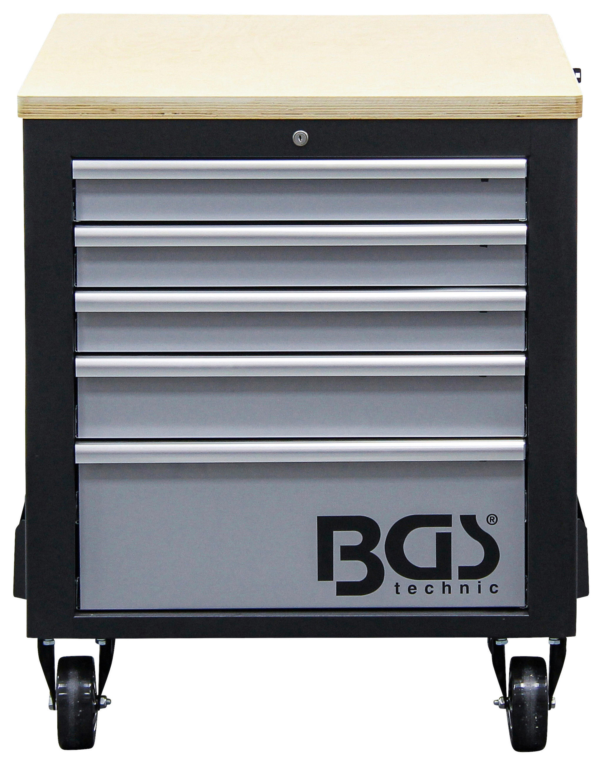 Thumbnail - Werkstattwagen, Schwarz, Silber, Holz, Metall, 2 Fächer, 115x88.6x74 cm, Freizeit, Heimwerken, Werkzeugaufbewahrung