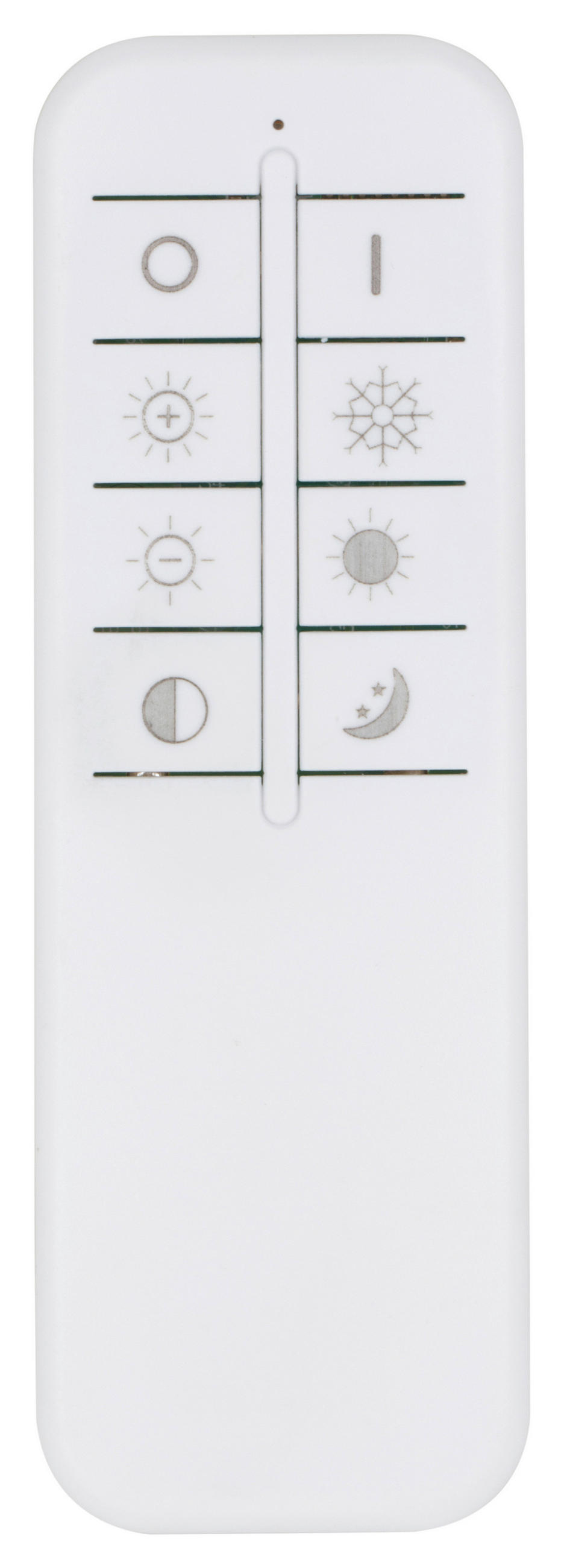 LED-DECKENLEUCHTE 49/8 cm  - Weiß/Nickelfarben, Design, Kunststoff/Metall (49/8cm) - Dieter Knoll