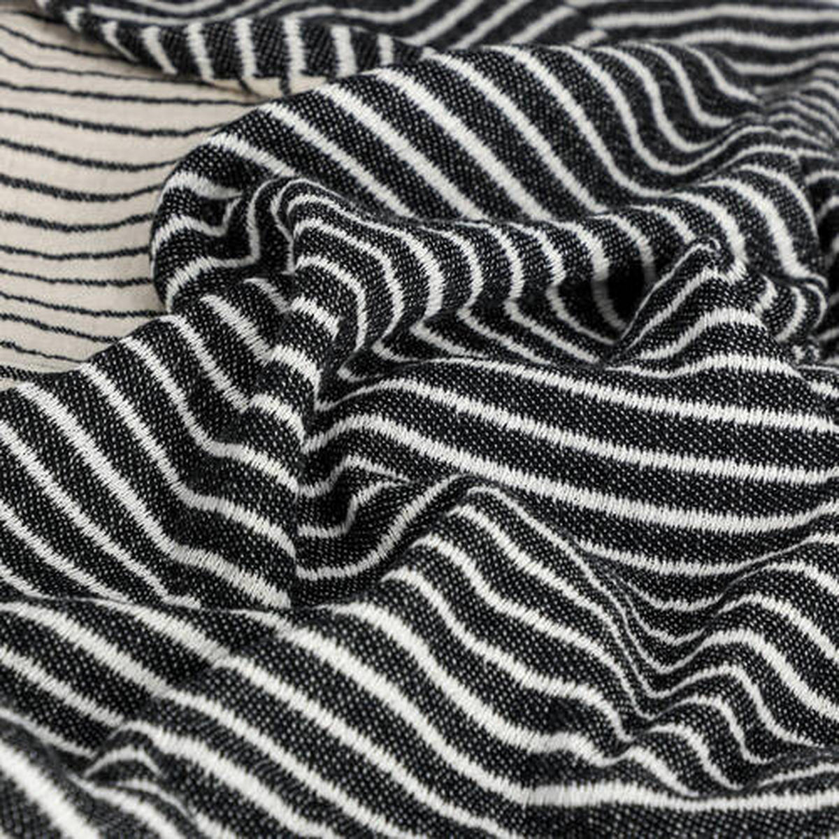 PLAID MUSTERRING 130/170 cm  - Schwarz/Weiß, Design, Textil (130/170cm) - Musterring
