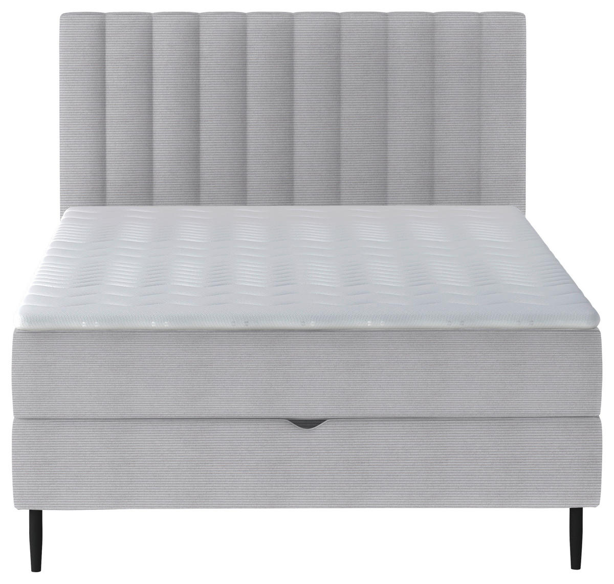 BOXBETT 100/200 cm  in Grau  - Schwarz/Grau, Design, Holz/Holzwerkstoff (100/200cm) - Stylife