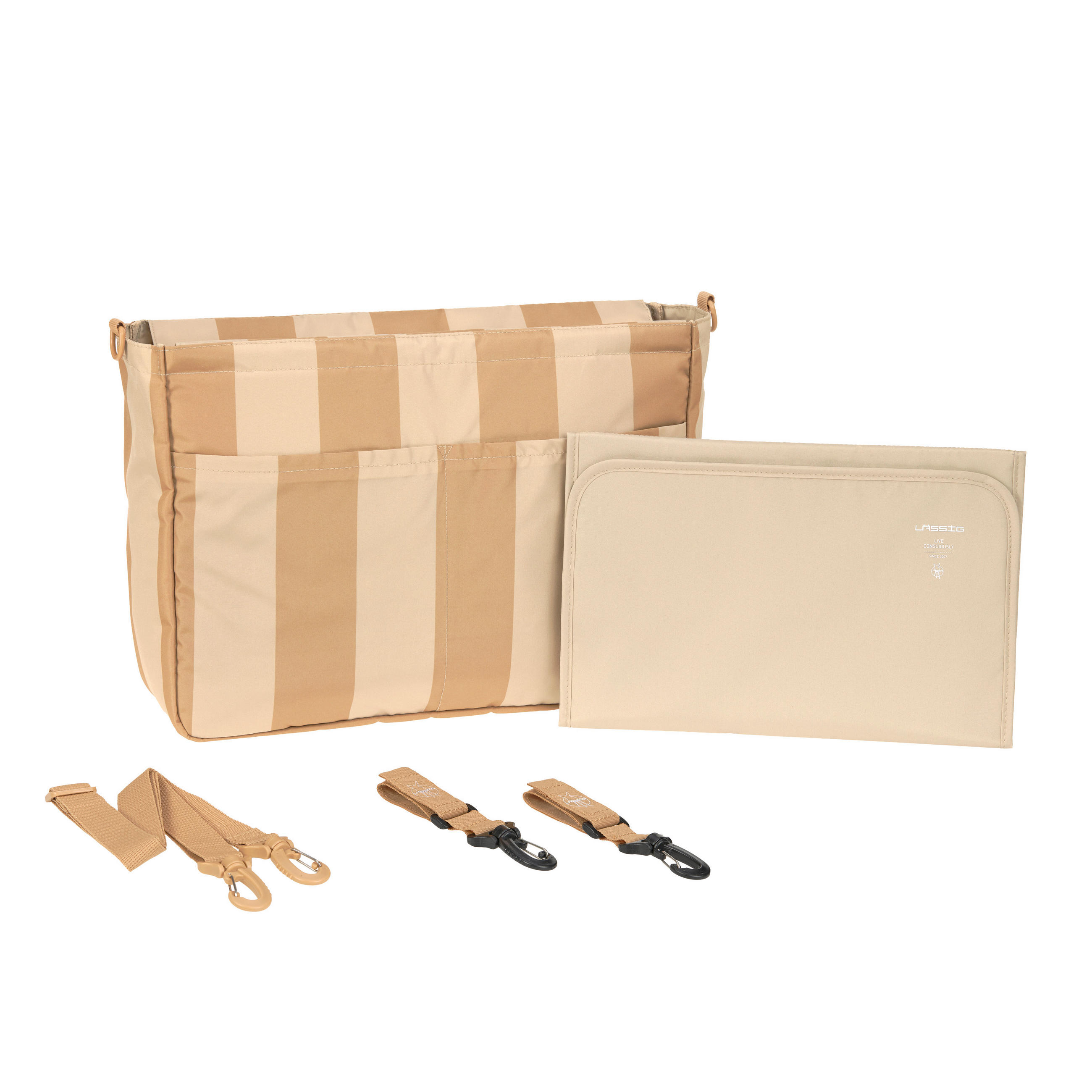 WICKELTASCHE Mix Multi Bag  - Hellbraun/Beige, Basics, Textil (40/12/30cm) - Lässig