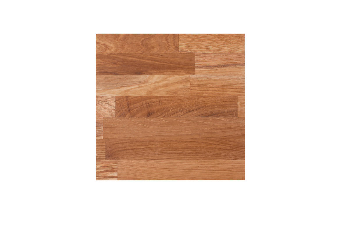 Universalhocker Echtholz  - Eichefarben, Basics, Holz (30/40/30cm) - Gardenson