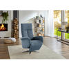 RELAXSESSEL Flachgewebe    - Chromfarben/Hellblau, KONVENTIONELL, Textil/Metall (75/112/82cm) - Sit & More