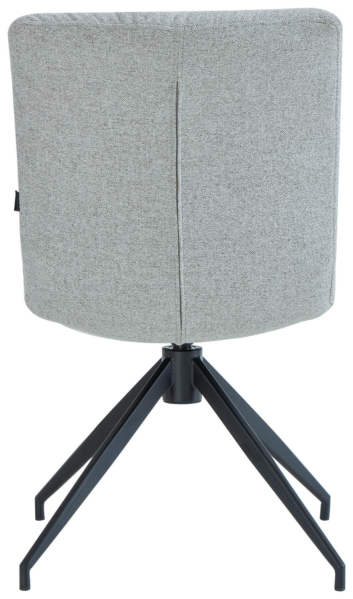 STUHL - Hellgrau/Schwarz, Design, Textil/Metall (51/86/64cm) - Dieter Knoll