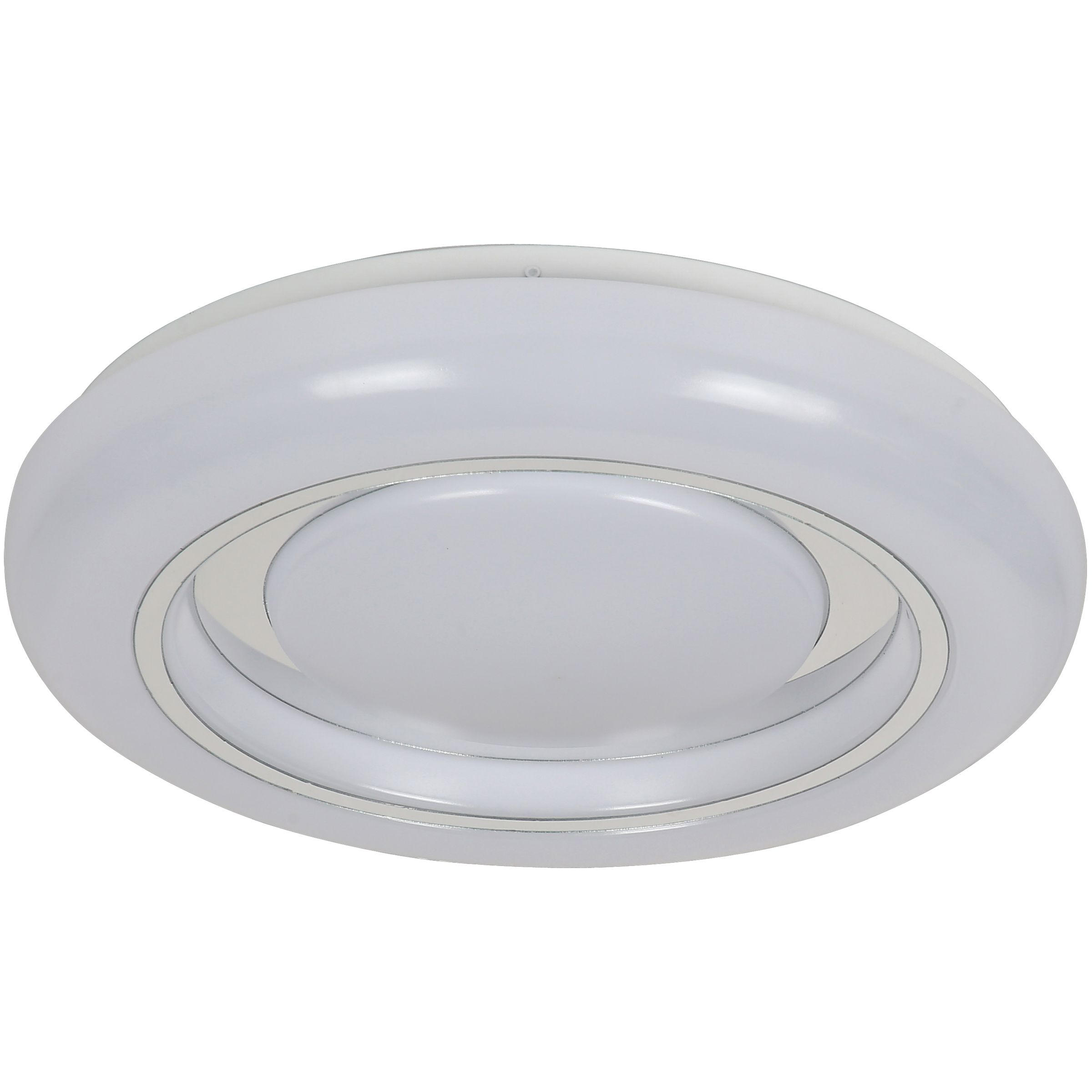 PLAFONIERĂ CU LED - alb, Konventionell, plastic/metal (38/7cm) - Xora