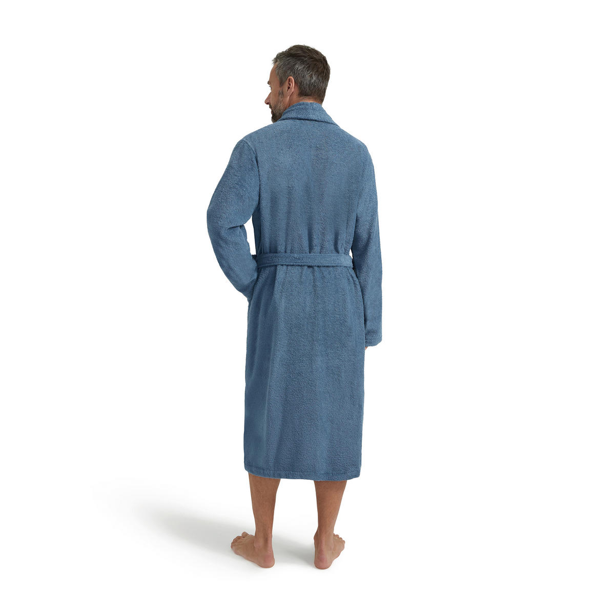 BADEMANTEL S Unisex  - Blau, Basics, Textil (Snull) - Moeve