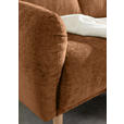ECKSOFA Rostfarben Flachgewebe  - Rostfarben/Buchefarben, KONVENTIONELL, Holz/Textil (230/144cm) - Carryhome
