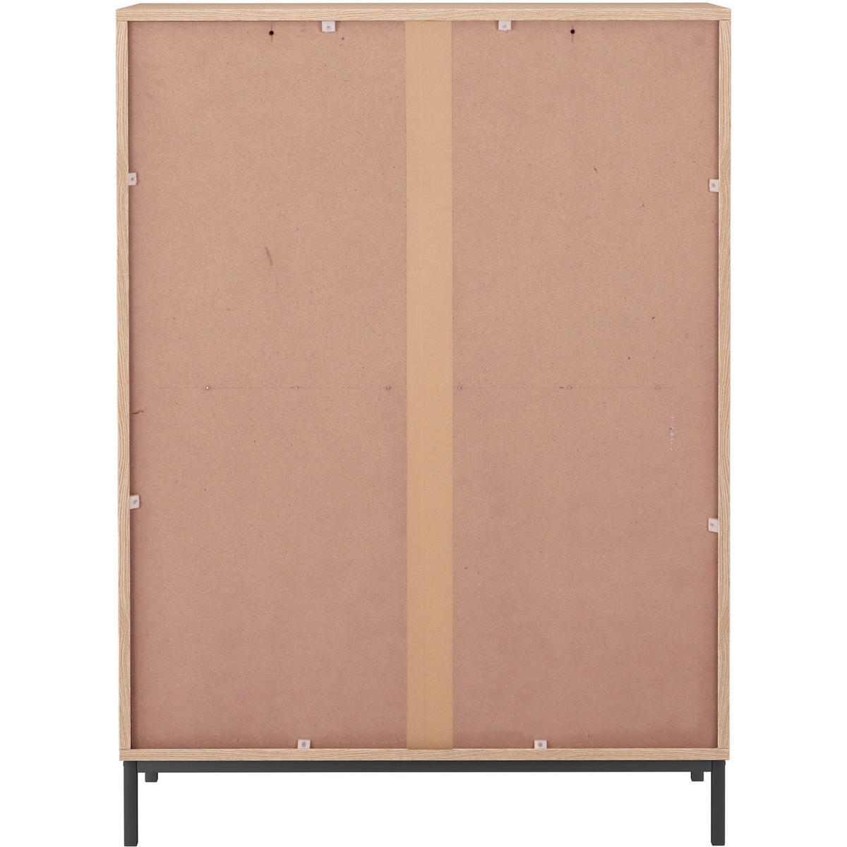 HIGHBOARD Celine  in 80/110/35 cm  - Schwarz/Naturfarben, Design, Holzwerkstoff/Metall (80/110/35cm) - MID.YOU