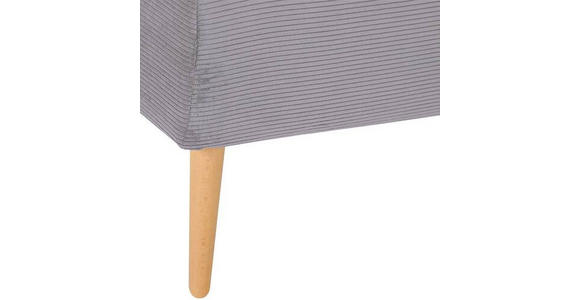 SESSEL Cord Grau    - Buchefarben/Grau, Design, Holz/Textil (85/71/80cm) - Hom`in