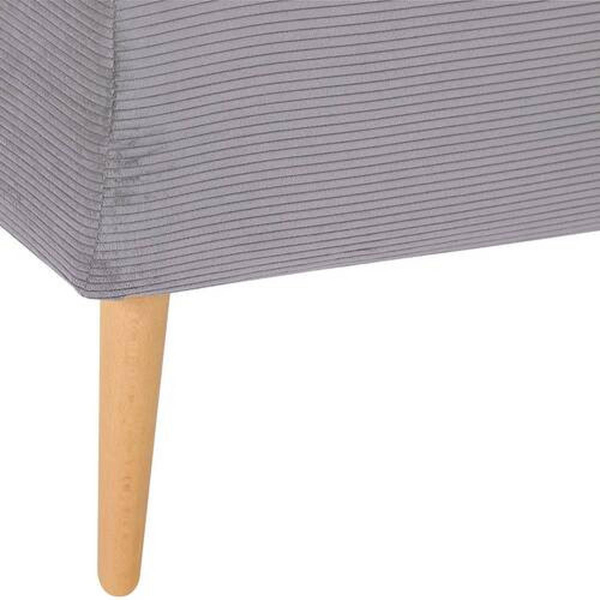 FÅTÖLJ i textil grå  - bokfärgad/grå, Design, trä/textil (85/71/80cm) - MID.YOU