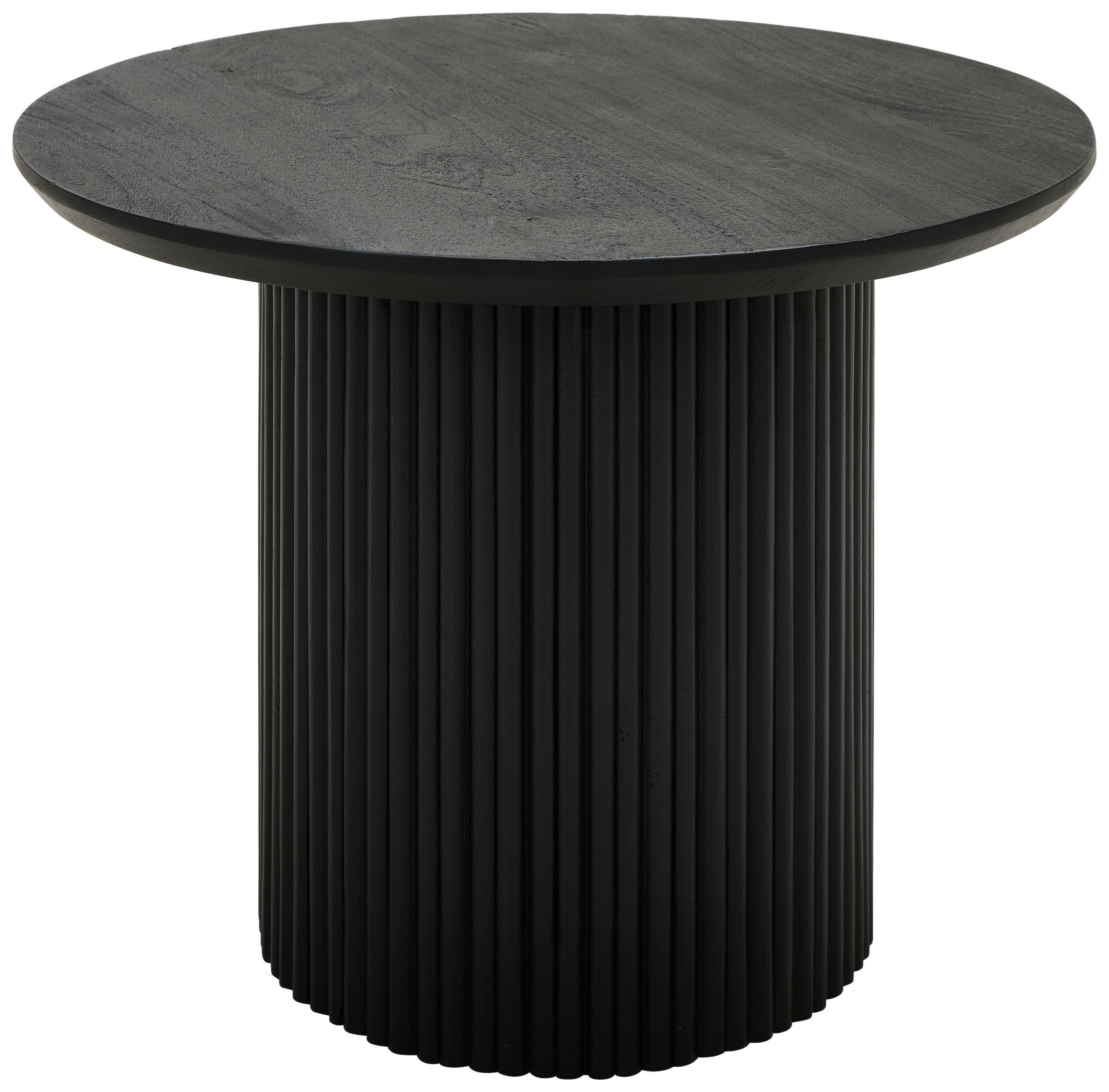 COUCHTISCH Akazie massiv rund Schwarz  - Schwarz, Design, Holz (60/45/60cm) - MID.YOU
