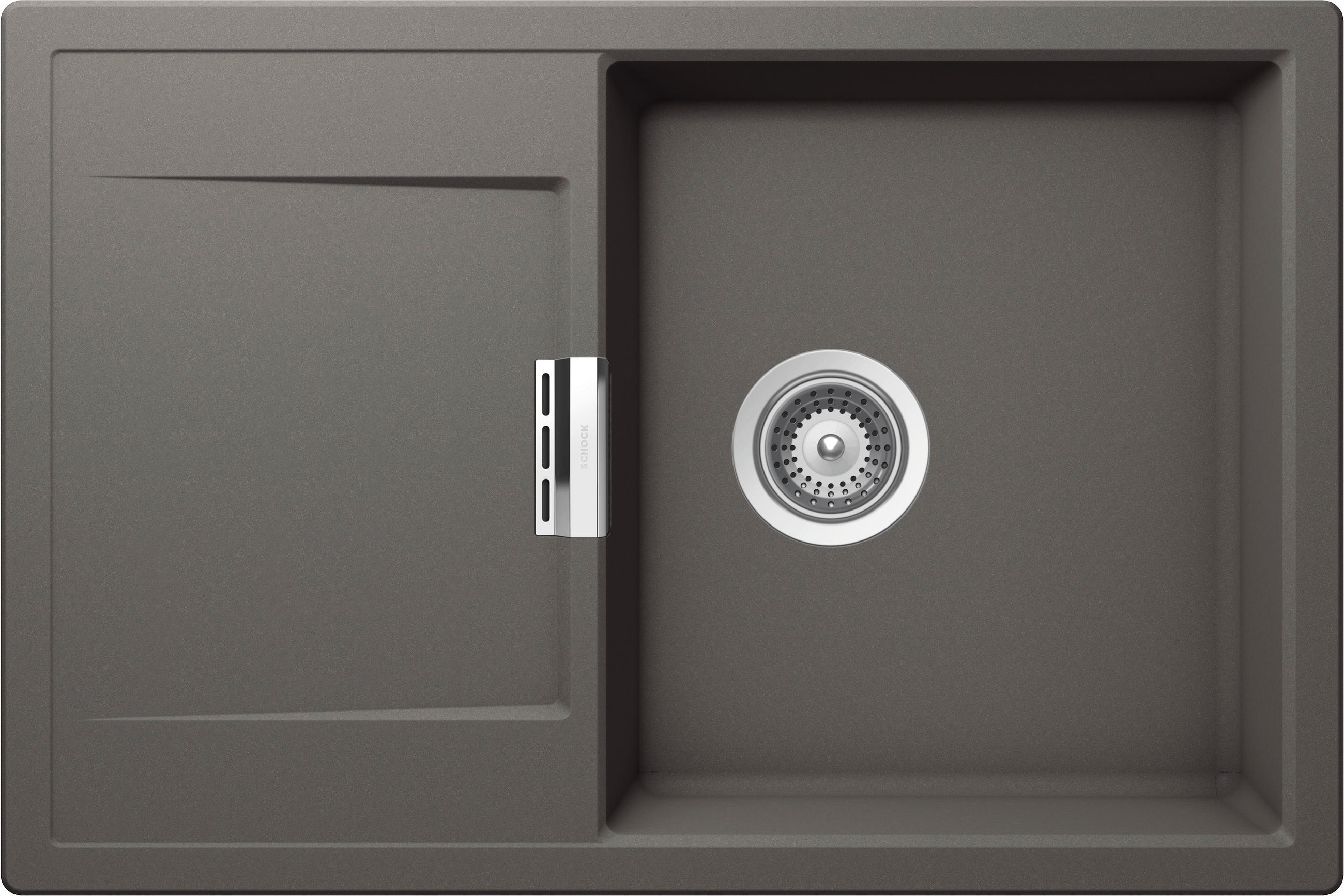 SPÜLE MONO D-100-A / MOND100ASIL  - Graphitfarben, Basics, Stein (76,5/51cm) - Schock