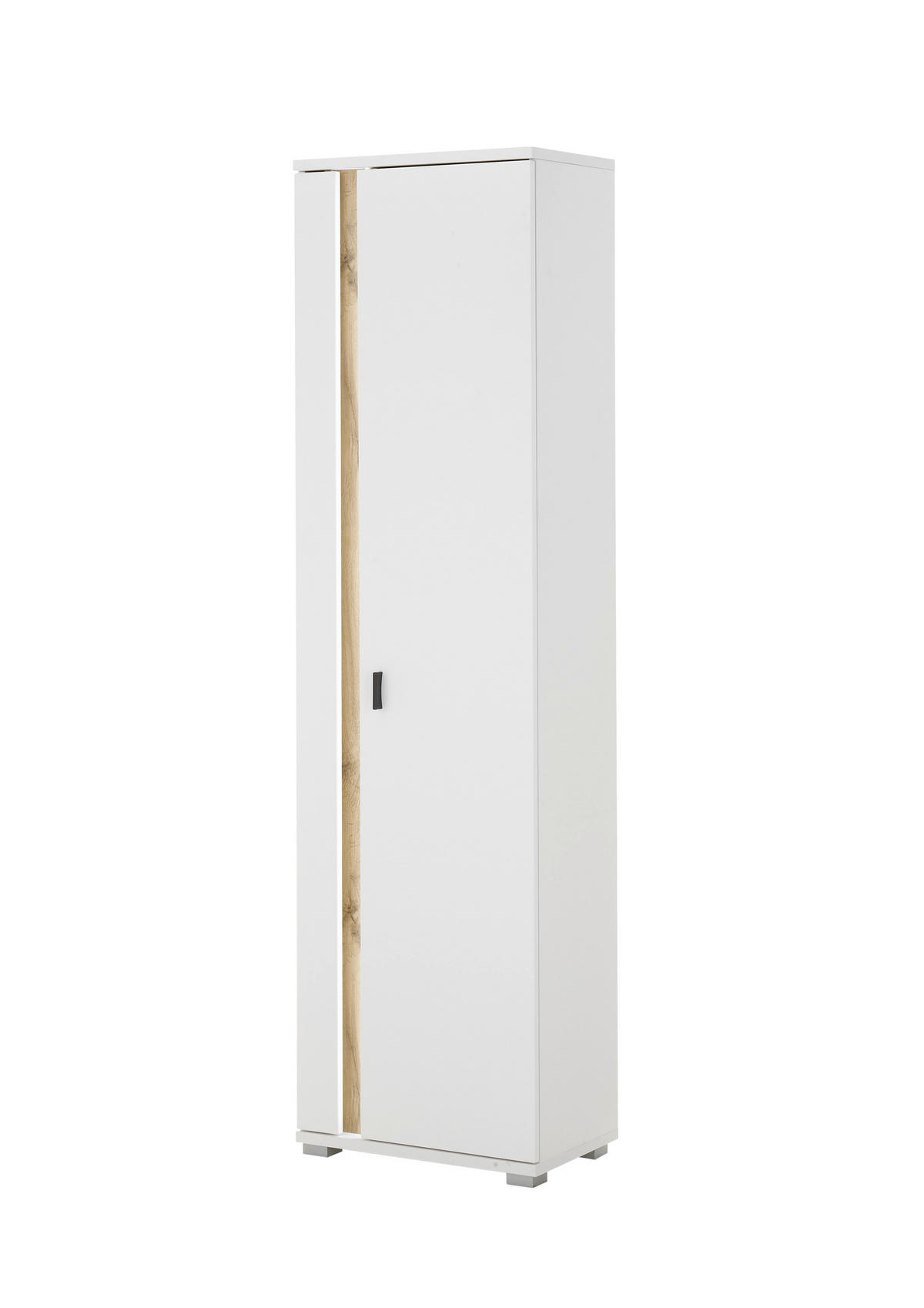 HIGHBOARD  in 55/200/35 cm  - Silberfarben/Eiche Wotan, Design, Holzwerkstoff/Kunststoff (55/200/35cm) - MID.YOU