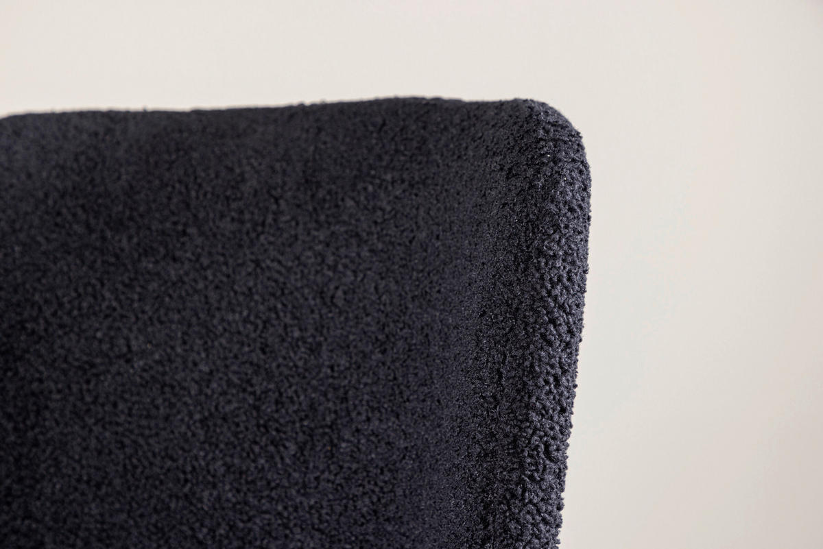 STUHL     - Schwarz, MODERN, Textil/Metall (48/80/54cm) - Livetastic