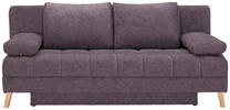 SCHLAFSOFA Webstoff Rosa  - Naturfarben/Rosa, KONVENTIONELL, Holz/Textil (195/90/90cm) - Cantus
