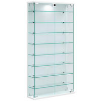 VITRINE Weiss  - Weiss/Transparent, Design, Glas/Holzwerkstoff (59/114/17cm) - MID.YOU