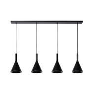 PENDELLEUCHTE GOSSE 120/17/159,5 cm   - Schwarz, Design, Metall (120/17/159,5cm) - Lucide