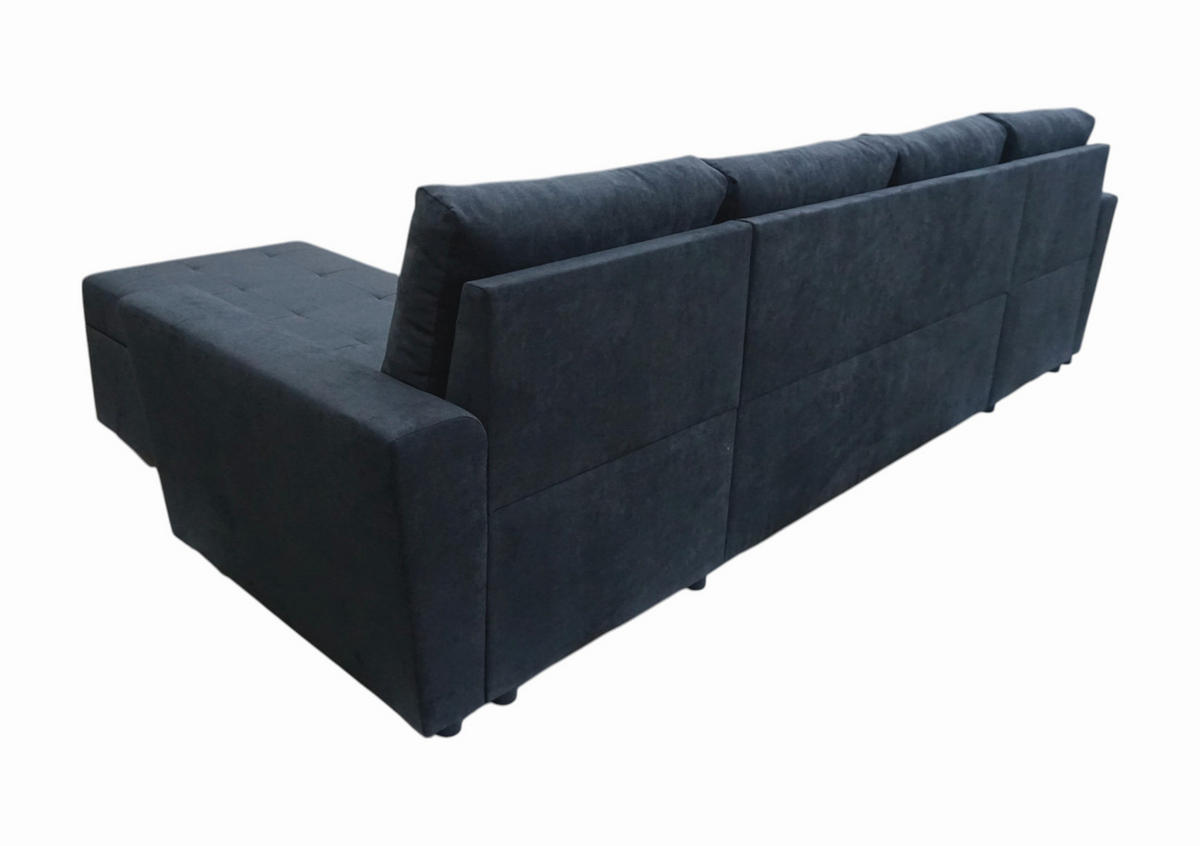 WOHNLANDSCHAFT TERMOLI in Jacquard Anthrazit  - Anthrazit/Schwarz, Design, Kunststoff/Textil (155/296/155cm) - MID.YOU