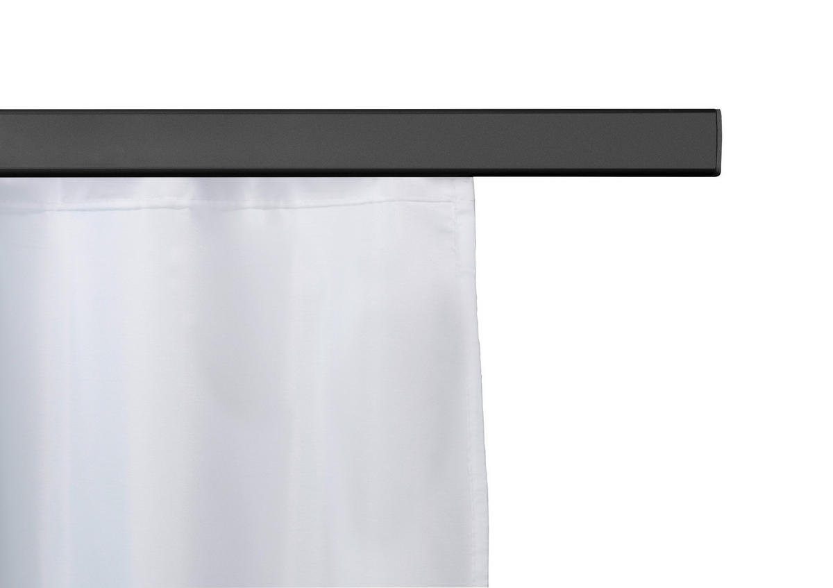 DUSCHSTANGE - Schwarz, KONVENTIONELL, Metall (2/75-125cm) - Schöner Wohnen