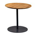 BEISTELLTISCH 50/50/49 cm Wildeiche massiv Anthrazit, Wildeiche  - Wildeiche/Anthrazit, Design, Holz/Metall (50/50/49cm) - Xora