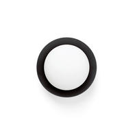 LED-WANDLEUCHTE 12/8 cm  - Schwarz, KONVENTIONELL, Metall (12/8cm)