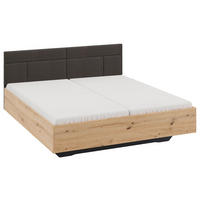 BETT 180/200 cm  in Eiche Artisan  - Eiche Artisan, MODERN, Textil (180/200cm)