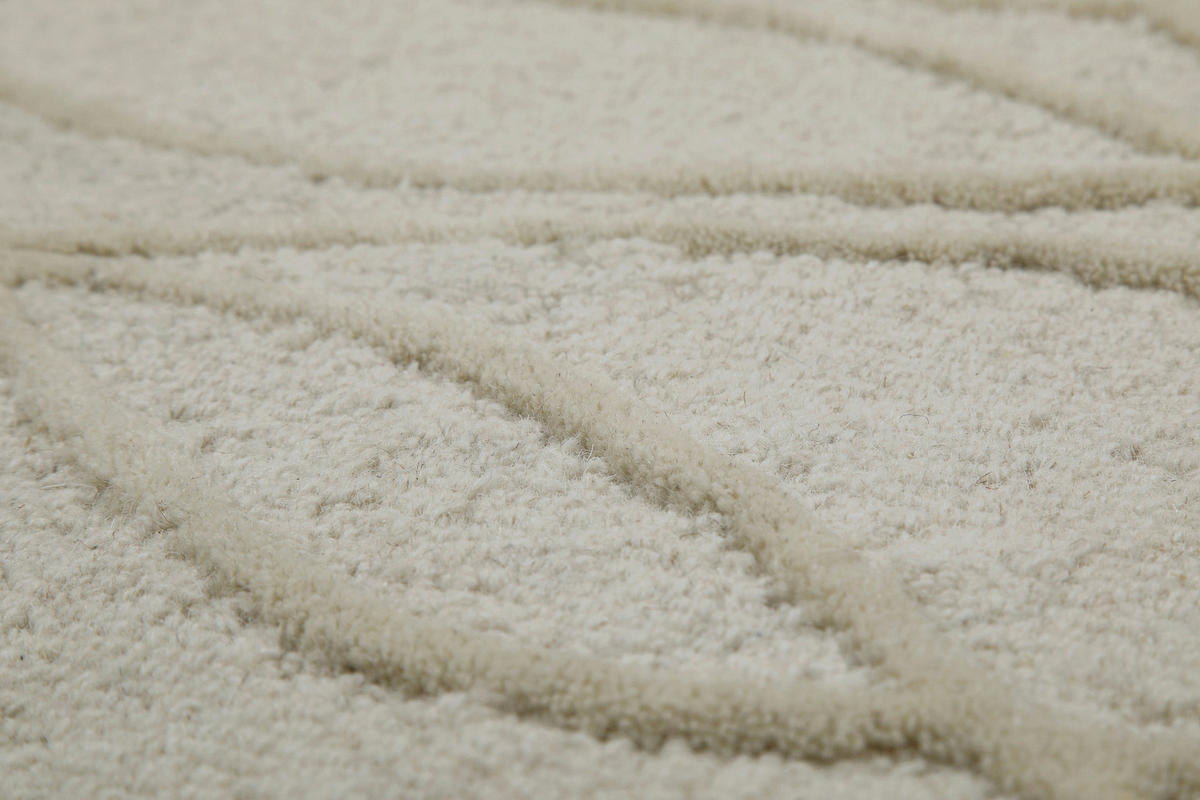 WEBTEPPICH Wohnzimmer 160/230 cm Hampton Twentythree Creme rechteckig  - Creme, Design, Textil (160/230cm) - WECON HOME