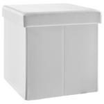 SITZBOX in Textil, Holzwerkstoff Weiß  - Weiß, Basics, Holzwerkstoff/Textil (38/38/38cm) - Carryhome