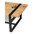 COUCHTISCH in Holz, Metall, Glas 110/60/41 cm - Eichefarben/Schwarz, Design, Glas/Holz (110/60/41cm) - Hom`in COUCHTISCH in Holz, Metall, Glas 110/60/41 cm - Eichefarben/Schwarz, Design, Glas/Holz (110/60/41cm) - Hom`in