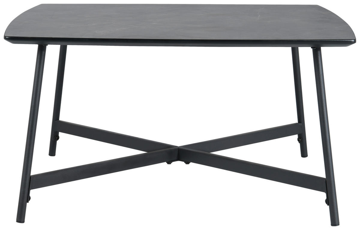 KONFERENČNÍ STOLEK, šedá, kov, kompozitní dřevo, 80/80/42 cm - šedá/černá, Design, kov/kompozitní dřevo (80/80/42cm) - MID.YOU