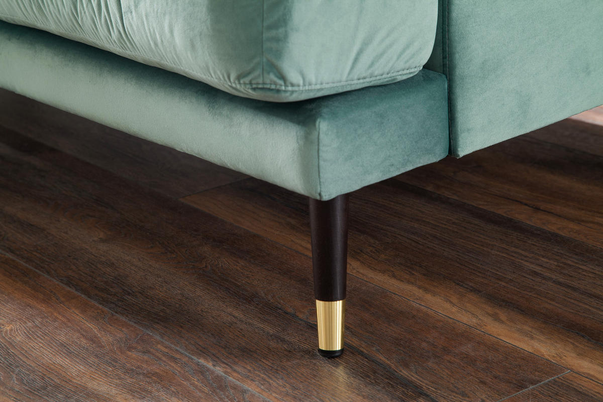 2-SITZER-SOFA TOKIO-2S SOFA Samt Petrol  - Petrol, MODERN, Textil (180/89/100cm) - MID.YOU