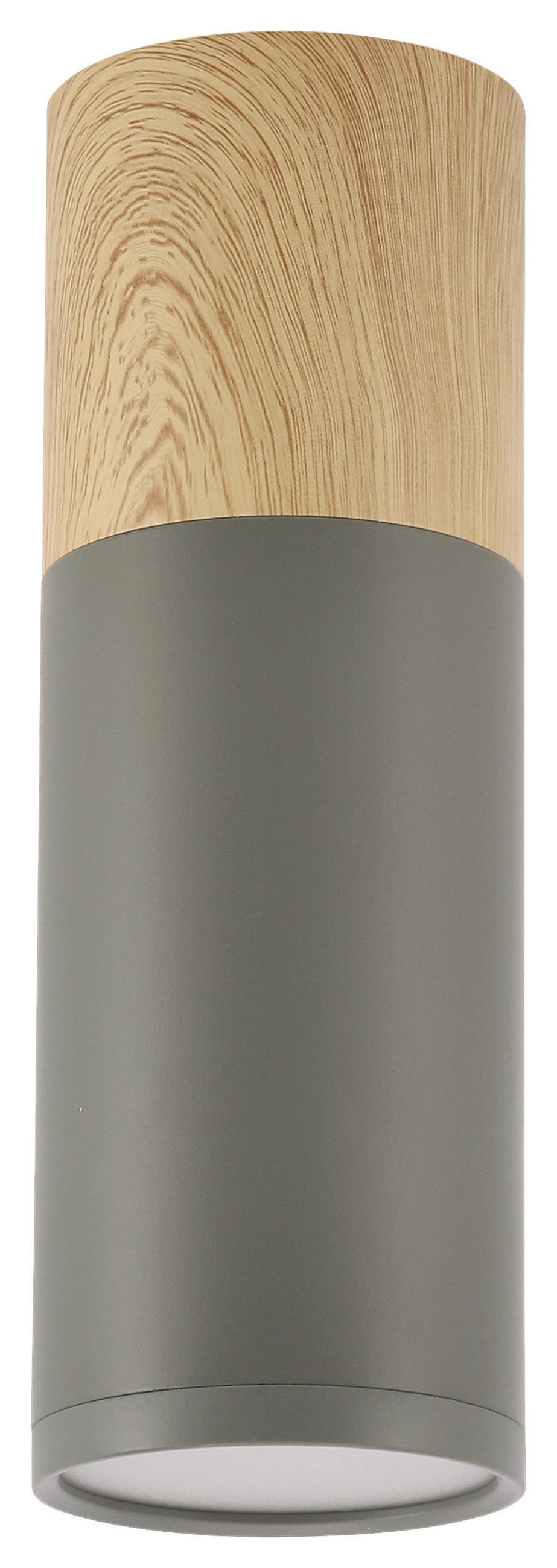 DECKENLEUCHTE    6.8/6.8/20 cm  - Grau, Natur, Metall (6.8/6.8/20cm)