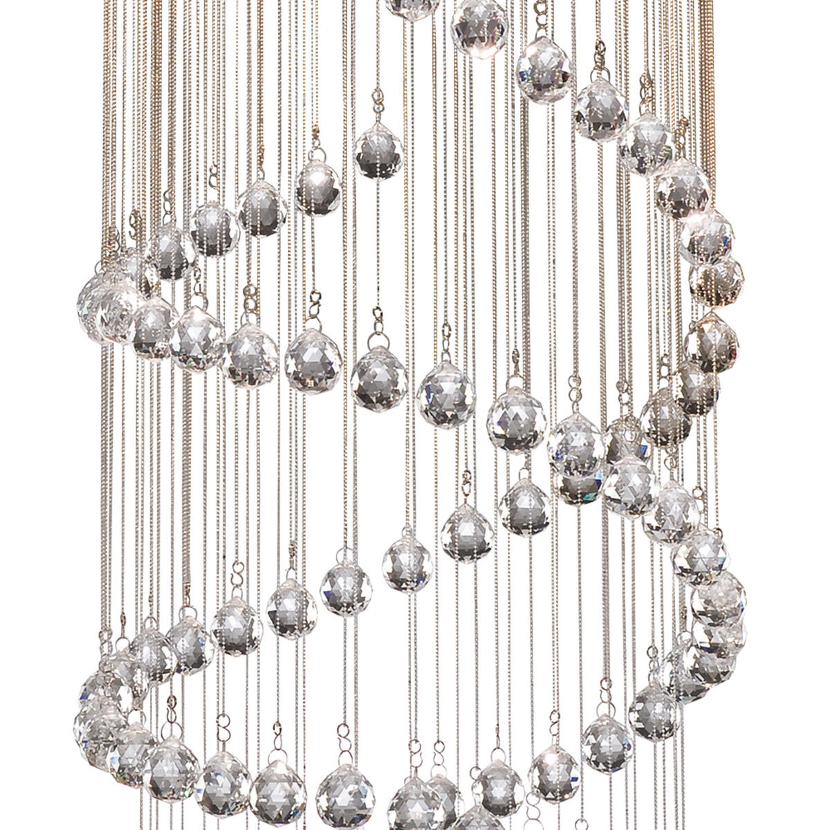 STROPNA SVETILKA Hallway 39/80 cm   - barve kroma, Design, kovina/steklo (39/80cm)