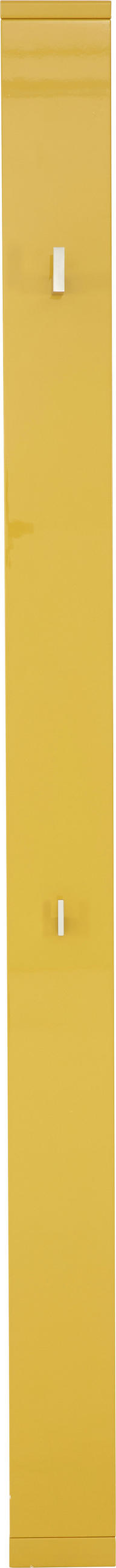 VEŠIAKOVÝ PANEL, žltá, 15/218,3/13,2 cm - žltá, Design, kompozitné drevo (15/218,3/13,2cm) - Invivus