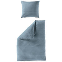 BETTWÄSCHE Seersucker 135/200 cm  - Blau, Basics, Textil (135/200cm) - Bierbaum