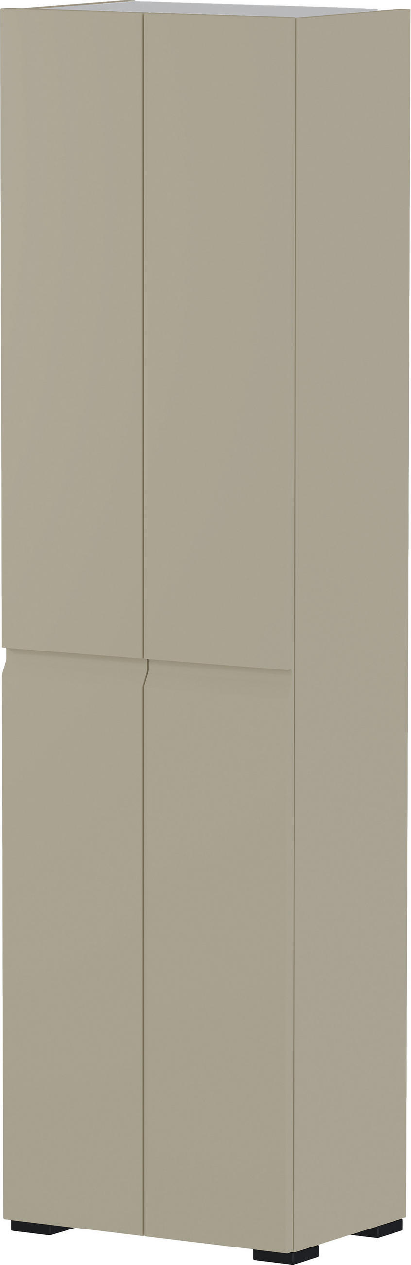 ORMAR GARDEROBNI  boje pijeska  - boje pijeska/crna, Design, drvni materijal/plastika (52/192/36cm) - Dieter Knoll