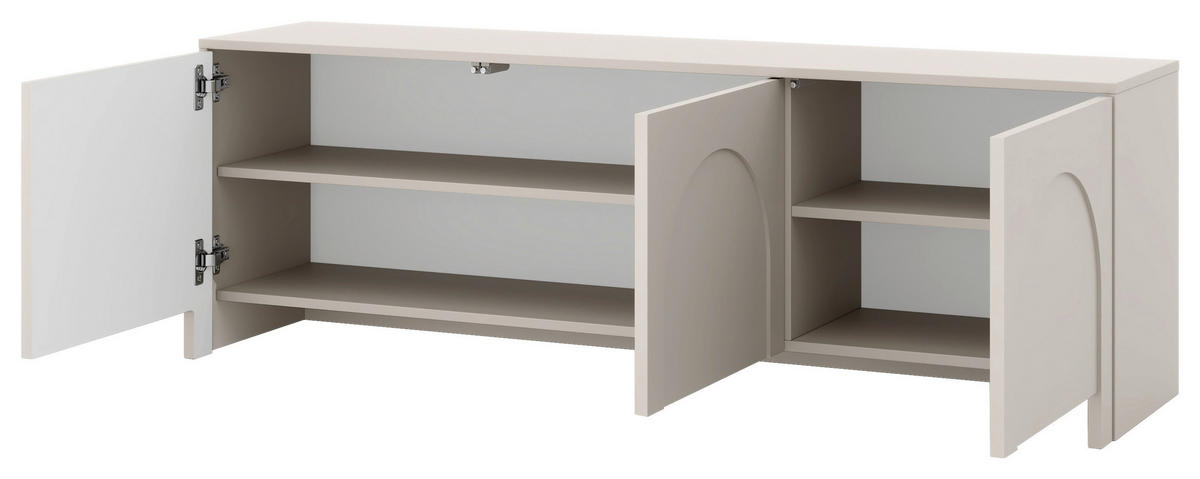 LOWBOARD Arco  in 153,5/51/35 cm  - Kaschmir, Design, Holzwerkstoff (153,5/51/35cm) - Boxxx