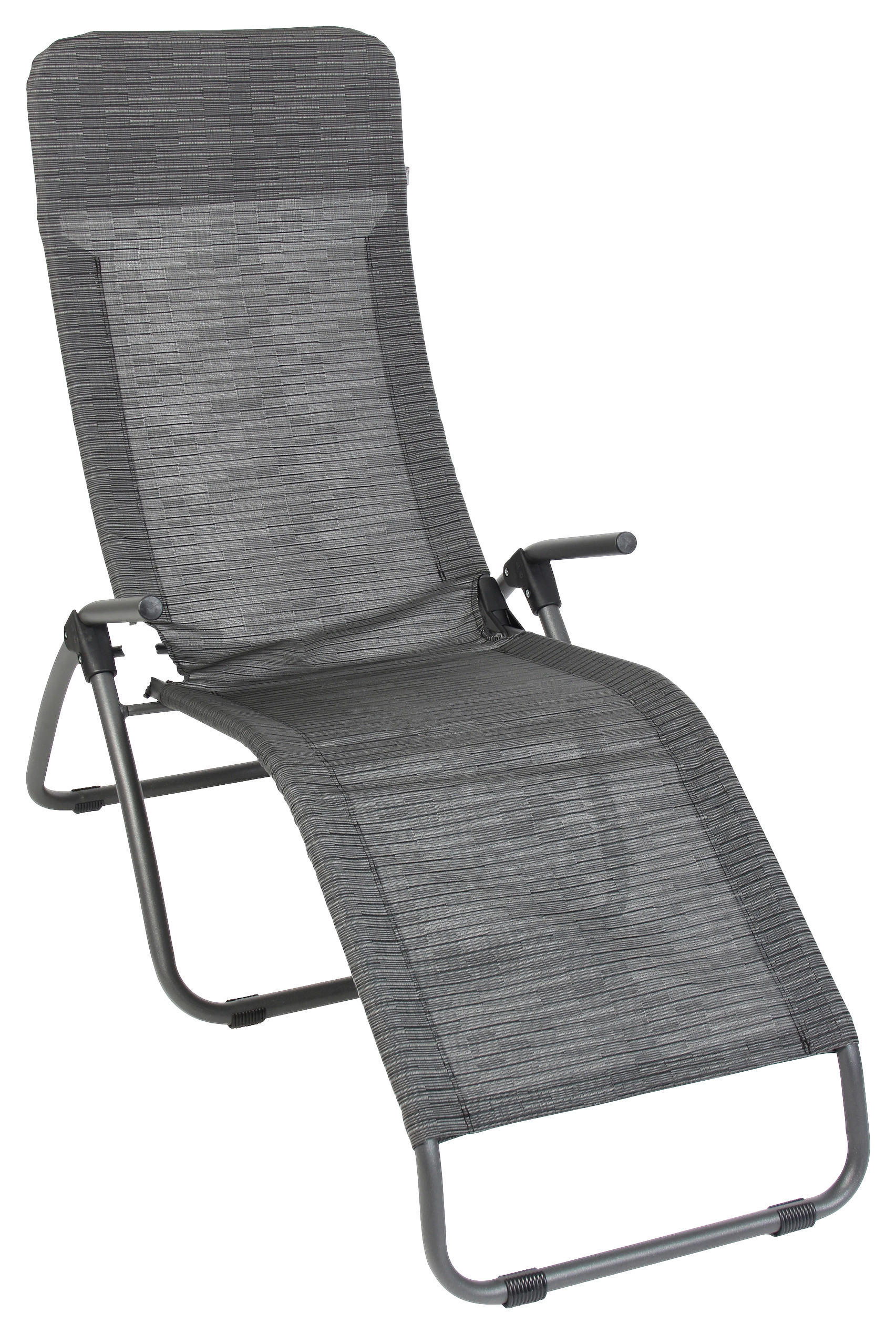 BÄDERLIEGE 60/113/135 cm  - Anthrazit, MODERN, Textil/Metall (60/113/135cm)