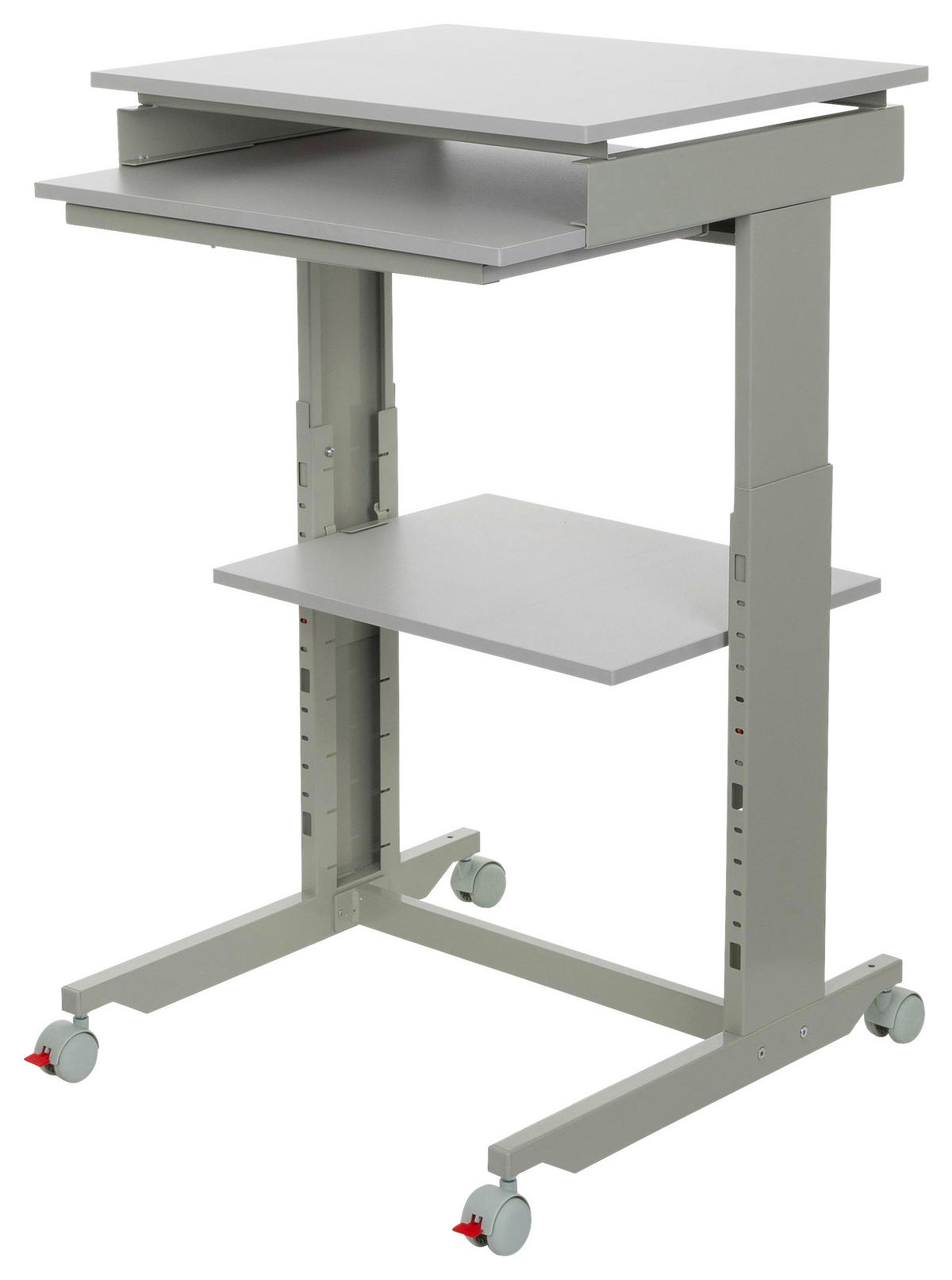 SCHREIBTISCH  in Grau  - Grau, Basics, Holzwerkstoff/Kunststoff (60/71,5-107,5/50cm) - MID.YOU