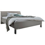 BETT 180/200 cm  in Grau  - Chromfarben/Grau, KONVENTIONELL, Holzwerkstoff/Metall (180/200cm) - Dieter Knoll