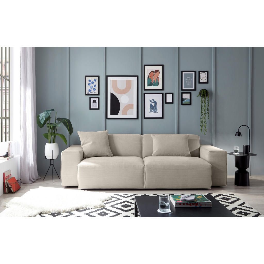 Thumbnail - Pure Home Lifestyle 3-Sitzer-Sofa, Sand, Textil, 236x71x101 cm, Blauer Engel, Goldenes M, Oeko-Tex® Standard 100, DGM-Kl...