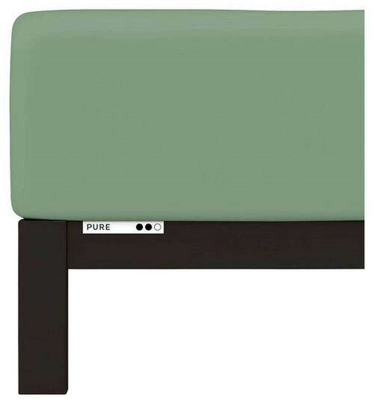 BOXSPRING-SPANNLEINTUCH PURE Jersey  - Grün, Basics, Textil (140-160/200-220cm) - Schlafgut