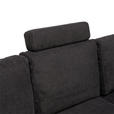 ECKSOFA Schwarz Webstoff  - Chromfarben/Anthrazit, Design, Kunststoff/Textil (276/212cm) - Carryhome